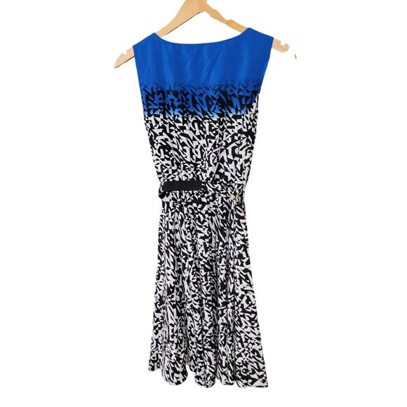 Alfani Womens Petite Abstract Print Sleeveless Dress Size 2P - Picture 2 of 4